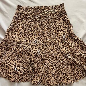 Leopard Print Women's Skirt